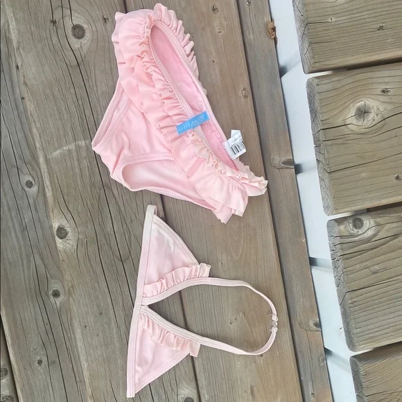 Joe Fresh Light Pink Ruffle Bikini Bottom - Picture 1 of 3